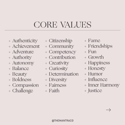 Core Values Examples, What Are Your Values, Core Values And Beliefs, Core Values In A Relationship, Examples Of Core Beliefs, Examples Of Values, Core Values Quotes, What Are My Values, Values In A Relationship