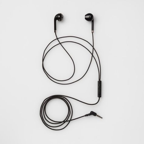 Wired Earphones Aesthetic, Black Earphones, Wired Earbuds, White Headphones, Gadgets Technology Awesome, Wired Headphones, Phone Calls, Audio Headphones, Ear Headphones