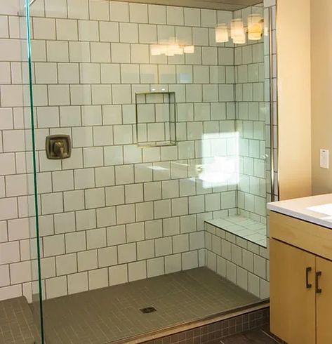 How to Convert a Tub to a Walk-In Shower | Budget Dumpster Remodel Tub To Shower Walk In, Bathtub Into Shower Converting, How To Turn A Tub Into A Shower Walk In, Tub To Stand Up Shower Remodel, From Tub To Shower Remodel, Bathtub To Walk In Shower Remodel, Changing Tub To Shower Only, Replacing Tub With Shower Ideas, Tub To Walk In Shower Conversion