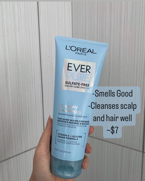 If you have an oily scalp and crusty, dirty hair, it’s time to use a clarifying shampoo! I use a clarifying shampoo once a week. It helps to get all that product buildup and dirt off your hair and scalp. I don’t spend too much on clarifying shampoos because the purpose is to cleanse the scalp. I don’t need all the extra stuff. However, when I use a clarifying shampoo, I like to use a nourishing conditioner or a hair mask. #oilyscalp #haircare Do you use a clarifying shampoo? Oily Scalp, Clarifying Shampoo, Shampoos, Hair Mask, Too Much, Conditioner, Skin Care