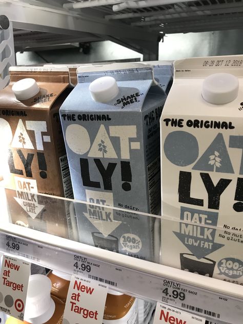 The original Oatly oat milk. Chocolate, regular, and low fat Oatly Milk Aesthetic, Oat Milk Aesthetic, Oatly Milk, Oat Milk Chocolate, Milk Aesthetic, Mini Fridge, Oat Milk, Milk Chocolate, Food Items