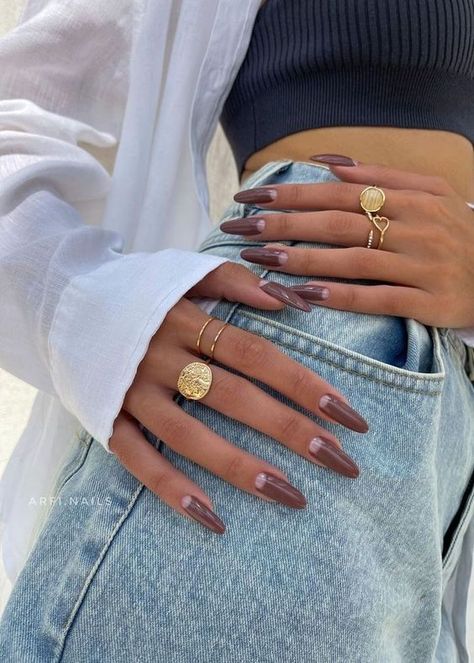 CHIC FALL NAIL TRENDS TO TRY FOR AUTUMN 2023 | AUTUMN NAILS Arfi Nails, Jewelry Poses, September Nails, Fall Nail Trends, October Nails, Minimal Nails, Work Nails, Trendy Nail Art, Trendy Nail Design