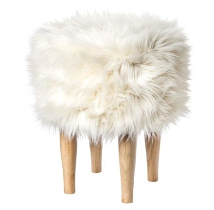 Here's What We Love from Target's Fall 2014 Home Collection Lookbooks - The Budget Babe Nate Berkus Target, Gold Bar Cart Target, Fur Stool, Faux Fur Stool, Outside Bars, Nate Berkus, Foot Stool, Inspiration Art, My New Room