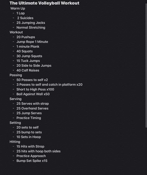 Volleyball Workouts For Ds, Excersises For Volleyball Players, Volleyball Daily Workout, Volleyball Drills For Tryouts, Volleyball Self Practice, Volleyball Tournament Morning Routine, Volleyball Pump Up Songs, How To Train For Volleyball Tryouts, Intense Volleyball Workout