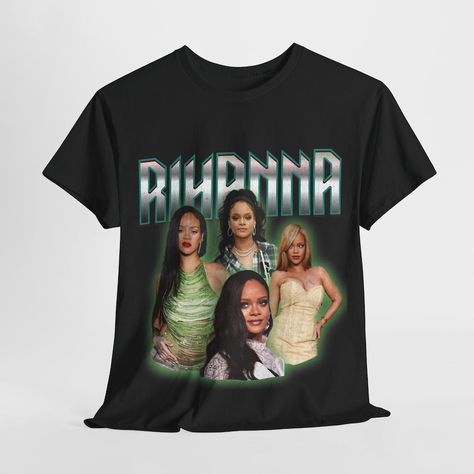 Rock your style with this Rihanna graphic tee! Featuring a bold, high-quality print of the iconic singer, this shirt is perfect for any fan. Made from soft, breathable cotton, it offers comfort and durability for everyday wear. Whether you're hitting a concert or just hanging out with friends, this tee makes a statement. Available in multiple sizes for the perfect fit. #Rihanna #GraphicTee #StreetStyle #MusicMerch #CasualWear #RiRi #FanMerchandise #TrendyFashion #Fenty #RudeBoy #Diamonds Rihanna Graphic Tee, Rude Boy, Rihanna, Hanging Out, Trendy Fashion, Graphic Tee, Casual Wear, Everyday Wear, Perfect Fit