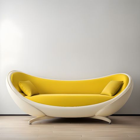 Do you like my content? Then follow me And DM for custom orders Futuristic Couch, Luxury Chair Design, Nanak Jayanti, Yellow Couch, Dream Backyard Pool, Couch Design, Modern Sofa Designs, Luxury Chairs, Guru Nanak