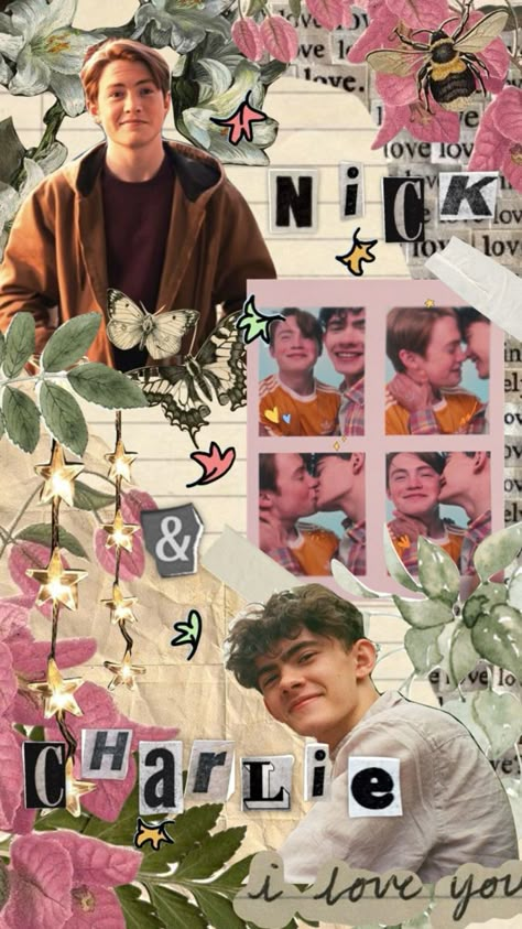 Nick Nelson Profile Picture, Heartstopper Aesthetic Nick And Charlie, Kit Connor Collage Wallpaper, Hearstopper Aesthetic, My Type Aesthetic, Aesthetic Guy Outfits, Lgbtq Quotes, Heart Stopper, Alice Book