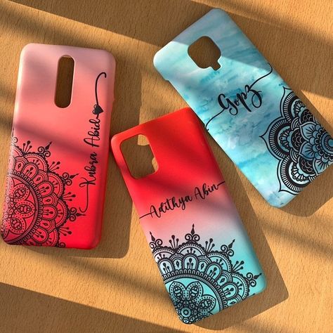 Mandala Phone Case Diy, Phone Case Sketch Ideas, Mobile Back Cover Painting Ideas, Cover Painting Ideas Phone, Mobail Cover Paint, Customised Phone Case Ideas, Phone Case Design Ideas Aesthetic, Phone Cover Painting Ideas Aesthetic, Mobile Cover Wallpaper