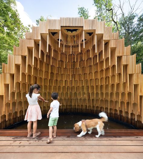 Gallery of Rain Amplifier Installation / Matthijs la Roi Architects - 3 Installation Architecture, Forest Environment, Art Intervention, Importance Of Water, Historical Objects, Water Element, Spring Nature, Structural Engineering, Land Art