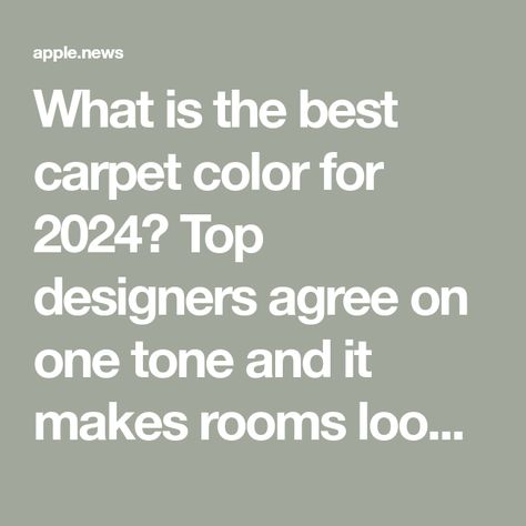 What is the best carpet color for 2024? Top designers agree on one tone and it makes rooms look so rich and warm Carpet Trends 2023 Living Room, How To Choose Carpet Color, Rug Trends 2024, 2024 Rugs Trends, Popular Carpet Choices 2023, 2023 Carpet Trends For Home, 2024 Carpet Trends For Home, New Carpet Ideas, Carpet Trends 2023 Bedroom