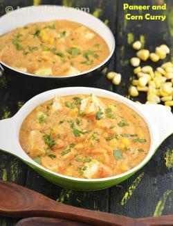 Paneer and Corn Curry recipe, Indian Subzi Recipes Corn Curry Recipe, Corn Curry, Subzi Recipe, Sandwich Recipes Indian, Paneer Curry, Paneer Dishes, Punjabi Food, Healthy Indian Recipes, Curry Recipes Indian