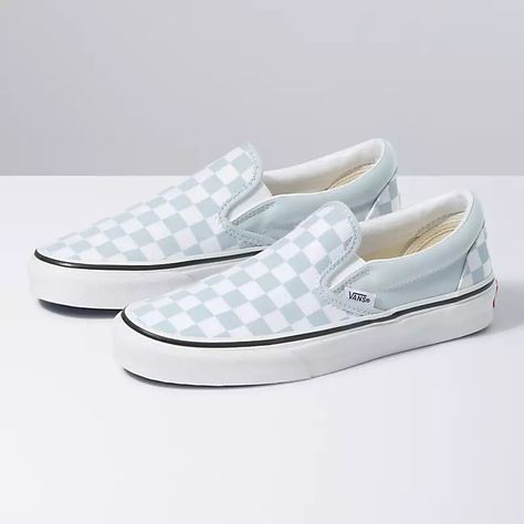 Checkerboard Slip-On Vans Outfit Summer, Clothing Shopping List, Checkered Board, White Slip On Vans, Vans Slip Ons, Best Breakfast Sandwich, Spring 2022 Fashion, Cute Vans, Christmas Wants