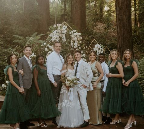 Enchanted Forest Wedding Dress, Forest Wedding Dress, Cottage Core Wedding, Twilight Wedding, Cottagecore Wedding, Summer Wedding Ideas, Forest Theme Wedding, Brooklyn And Bailey, Enchanted Forest Wedding