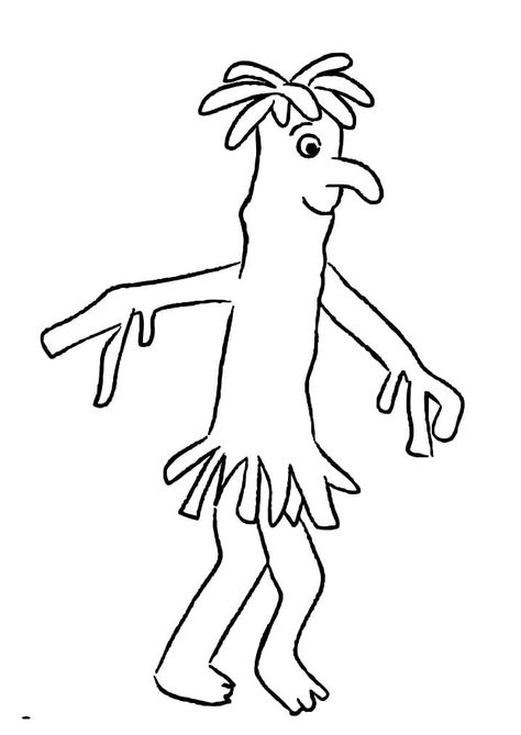 Printable Stick Man Coloring Page - Free Printable Coloring Pages for Kids Stickman Julia Donaldson, Playschool Ideas, Stick Men Drawings, Julia Donaldson, Printable Coloring Pages For Kids, Tuff Tray, Stick Man, Nursery Set, White Butterfly