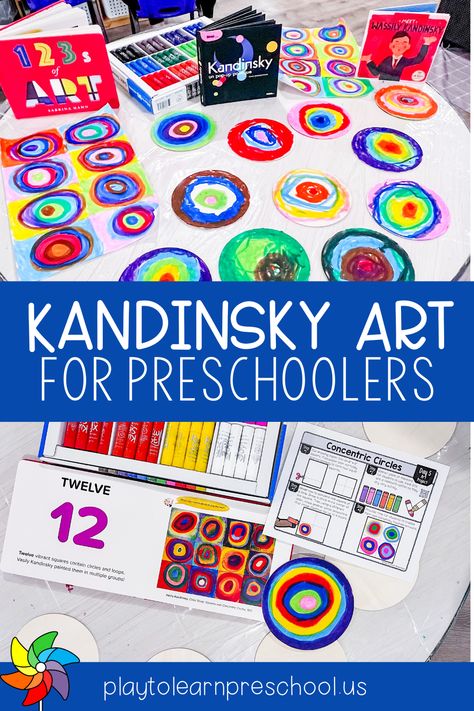 Discover fun and easy Kandinsky art activities for preschoolers that will spark creativity in your little ones! This post is packed with preschool art projects inspired by Kandinsky, perfect for children ages 2-5. These creative art ideas for toddlers will help young kids explore colors and shapes while having a blast. Whether you’re a teacher, caregiver, or parent, you’ll find simple and engaging projects to enjoy with your preschoolers. Explore craft ideas and bring Kandinsky’s art to life! Preschool Art Fair Ideas, Famous Artist Preschool Activities, Color Art Activities Preschool, Square Art Preschool, Artist Activities For Preschool, Kandinsky Art Projects For Kids, Prek Art Lessons, Preschool Group Art Projects, Art Week Activities For Kids