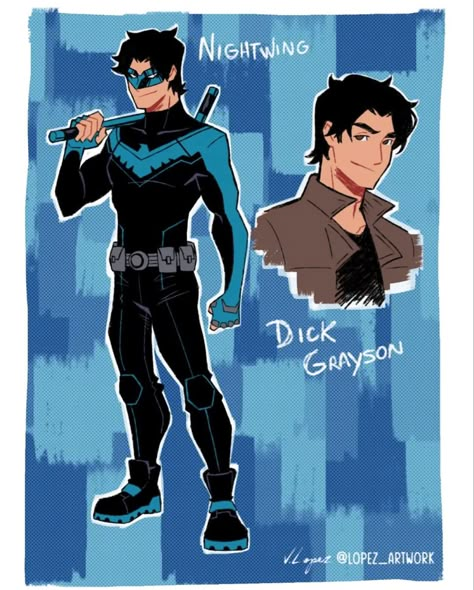 Titans Batman, Nightwing Titans, Dc Superheroes Art, Dc Cartoon, Starfire Dc, Nightwing And Batgirl, Batman Concept, Batman Poster, Univers Dc