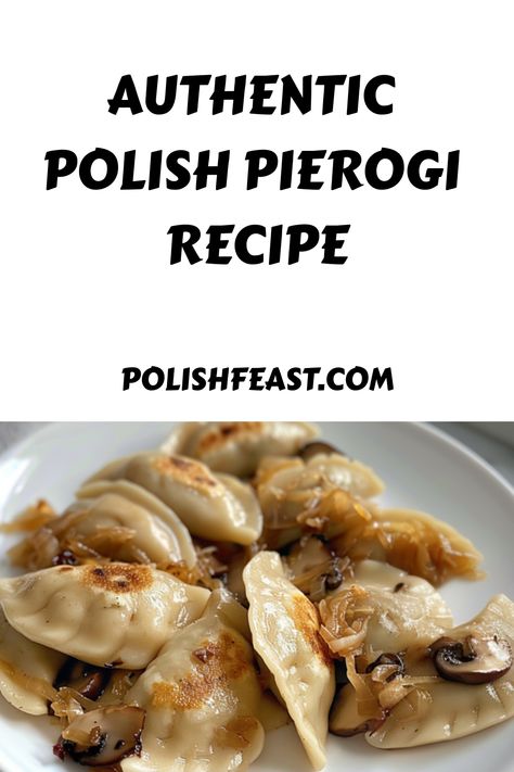 Polish Sauerkraut and Mushroom Pierogi, or Pierogi z Kapustą i Grzybami, are savory dumplings filled with a tangy and earthy mixture. Mushroom Perogies Recipe, Mushroom And Sauerkraut Pierogi, Mushroom Pierogi Filling, Sauerkraut Perogies Filling, Polish Pierogi Dough Recipe, Cabbage Pierogi Recipe, Authentic Polish Pierogi Recipe, Sauerkraut Pierogi Recipe, Polish Pierogi Recipe