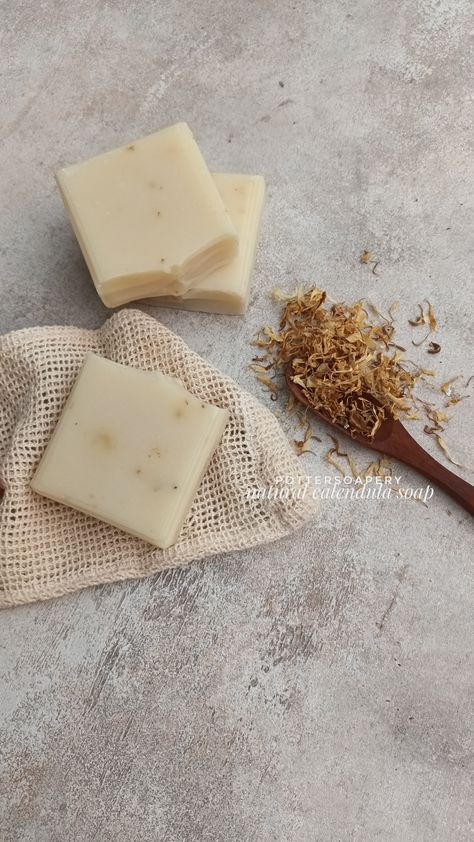 Natural calendula soap, handcrafted mindfuly by @Pottersoapery Homemade Soap Photography, Calendula Soap, Soap Photography, Homemade Soap, Home Made Soap, Handmade Soap, Soap, Photography