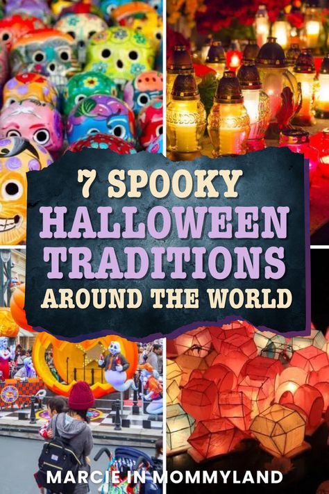 🌍🎃 Travel the world from your living room with these 7 spooky Halloween traditions! From Mexico's vibrant Day of the Dead celebrations to Ireland's ancient Samhain festival, discover how different cultures embrace this haunting holiday. Perfect for a family cultural night. Click here to explore unique Halloween customs and get inspired! Halloween Around The World, Samhain Festival, Halloween Customs, Traditions Around The World, Halloween Traditions, Different Cultures, Unique Halloween, Travel The World, Samhain