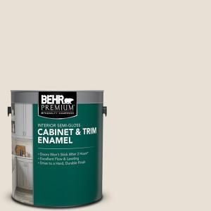 BEHR PREMIUM - Cabinet Paint - Interior Paint - The Home Depot Cabinet Door Trim, Stucco And Brick Exterior, Wallpaper Brick, Cabinet Trim, Trim Paint, Bavarian Cream, Eggshell Paint, Exterior Stain, Concrete Bricks