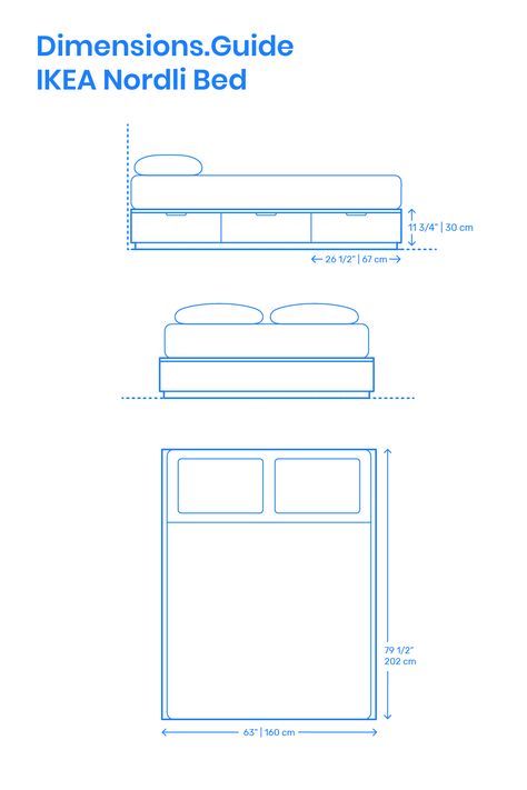 Bed Dimensions Size, Bed Dimensions Cm, Ikea Nordli Bed, Nordli Bed, Blue Quilt Bedding, Modern Bed Linen, Cardboard Crafts Decoration, Bed Frame Platform, Ikea Nordli