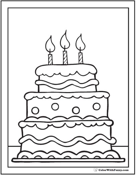 28+ Birthday Cake Coloring Pages ✨ Customizable Ad-free PDF Printables Birthday Cake Clip Art, Art Birthday Cake, Birthday Cake Illustration, Cartoon Birthday Cake, Selamat Hari Jadi, Happy Birthday Drawings, Happy Birthday Coloring Pages, Cake Clipart, White Birthday Cakes