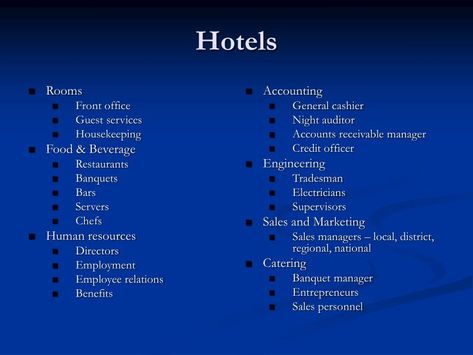 PPT - Careers in the Hospitality Industry PowerPoint Presentation - ID:3274930 Business Plan Infographic, Sick Time, Life And Health Insurance, Employee Relations, Depth Of Knowledge, Job Satisfaction, Guest Services, Job Placement, Tourism Industry