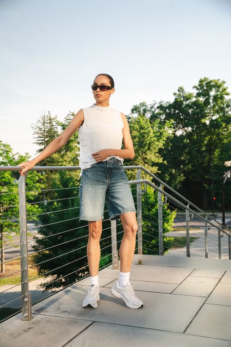 HOW TO STYLE: Nike Vomero 5 Vast Grey for Summer (Outfits); see how I styled this summer friendly Nike Vomero 5 three different ways.  Click through to shop!  #pintereststyle #pinterestfashion #nike365 #nike #sneakers #summer #style #howto Nike Vomero 5 Outfit, Vomero 5 Outfit, Nike Vomero, Vomero 5, Pinterest Fashion, Nike Sneakers, Nike Zoom, How To Style, Summer Style