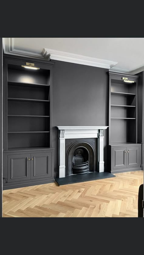 Bedroom Cupboards Modern, Living Room Lighting Ideas Low Ceiling, Havsta Hack, Alcove Bookshelves, Living Room Victorian, Alcove Ideas Living Room, Living Room Cupboards, Room Cupboard, How To Start Painting