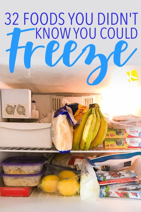 32 Foods You Didn't Know You Could Freeze Side Dishes You Can Freeze, Leftovers That Freeze Well, Freeze Sandwiches, Freezing Food Guide, Freeze Food, Earth Balance Butter, Easy And Healthy Breakfast, Freezing Vegetables, Leftover Food