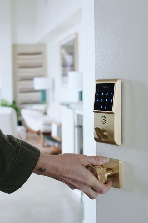 Emtouch Keypad Deadbolt Keyless Entry Front Door, Front Door Systems, Exterior House Doors, Keypad Door Locks, Door Handle With Lock, Keyless Door Lock, Keyless Entry Door Locks, Outdoor Gate, Main Entrance Door