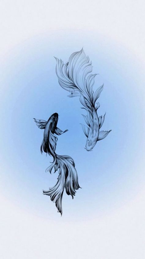 Gojo Jjk Wallpaper, The Ways In Which You Talk To Me, Jjk Koi Fish, Black And White Fish Jjk, Satosugu Fish Wallpaper, Koi Fish Wallpaper Aesthetic, Satosugu Fish, Jjk Wallpaper Aesthetic, Koi Fish Black And White