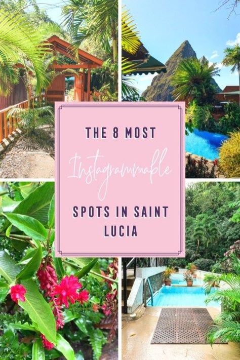 Want to find the most picturesque places in Saint Lucia? Check out my top 8 most instagrammable spots in Saint Lucia! || Bonvoyage Babes  #stlucia #saintlucia #caribbean #island St Lucia Instagram, St Lucia Aesthetic, At Lucia, Ladera Resort, St Lucia Honeymoon, St Lucia Vacation, St Lucia Travel, Jade Mountain Resort, St Lucia Day