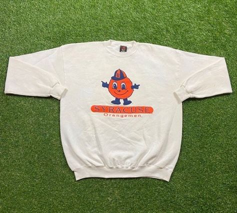 Vintage Syracuse University Sweatshirt Good Vintage Condition Made by PM Sports in the USA Each Vintage item is unique and fits differently. Please refer to measurements for the best fit. Size XL Width 25.5 in Length 29.5 in Slightly Stained * I ship all items in two or three business days and utilize Priority Mail options via USPS. Expedited shipping is available upon request. If you have any questions; Please Ask! *I Ship International!! PLEASE EMAIL BEFORE PURCHASING INTERNATIONALLY * All of Gym Sweatshirt, Elementary My Dear Watson, 80s Photos, University Crewneck, Fashion 2000s, Syracuse University, University Sweatshirts, College Sweatshirt, College Basketball