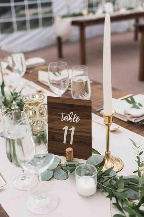 Wedding Table Numbers | Wedding Reception Decor No wedding reception is complete without table numbers directing your guests where to sit! These elegant table numbers are durable, affordable and match any color scheme! Get them here! #ad #wedding #tablenumbers #weddingdecor #reception #decor #wood #rustic Christmas Lights Wedding, Table Number Ideas, Number Ideas, Diy Print, Unique Wedding Flowers, Wedding Floral Centerpieces, Inexpensive Wedding Venues, Flower Centerpieces Wedding, Wedding Table Decorations