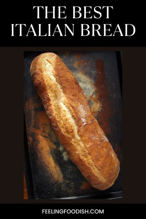 Italian French Bread Recipe, Crusty Italian Bread Recipes Easy, Traditional Italian Bread, Fool Proof Bread Recipes, How To Make Bread With Kitchenaid, Simple Artisan Bread Recipe, Beginner Bread Recipes, Sourdough Discard Italian Bread, Vienna Bread Recipe