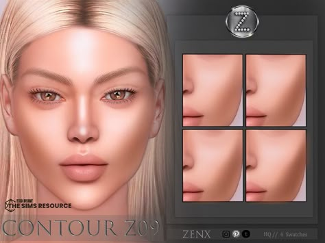 The sims 4 Custom Content Sims 4 Skin, Sims 4 Realistic Makeup, Sims 4 Cc Maxis Match Makeup Highlight, Sims4 Cc Contour, Ts4 Contour Cc, Face Features Sims 4 Cc, Sims 4 Cc Face Contour, The Sims 4 Cc Patreon Contour, Sims 4 Cc Body Contour