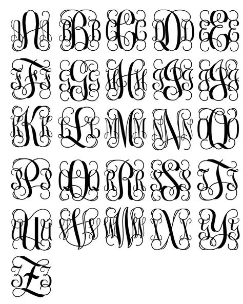 Monogram Font...perfect for a photo charm design! http://TiffanyDirks.jewelkade.com Monogram Car Charm, Calligraphy Monogram, Monogrammed Christmas Ornaments, Free Monogram Fonts, Silhouette Fonts, Monogram Door Hanger, Monogram Vinyl Decal, Door Hanger Wreath, Free Monogram