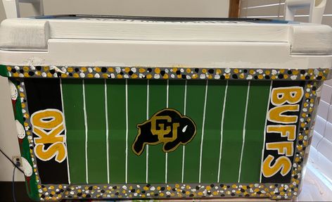 Colorado Frat Cooler, Theta Chi Frat Cooler, Frat Coolers Ideas Formal, Painted Coolers For Guys, Frat Coolers Ideas, Formal Coolers, Frat Formal, Shot Ski, Formal Cooler Ideas