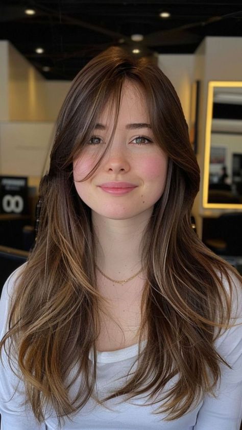 Large Forehead Hairstyles, Big Forehead, Long Layered Haircuts, Chic Hairstyles, Trending Haircuts, Hairstyles For Round Faces, Inspirational Celebrities, Latest Hairstyles, Bad Hair