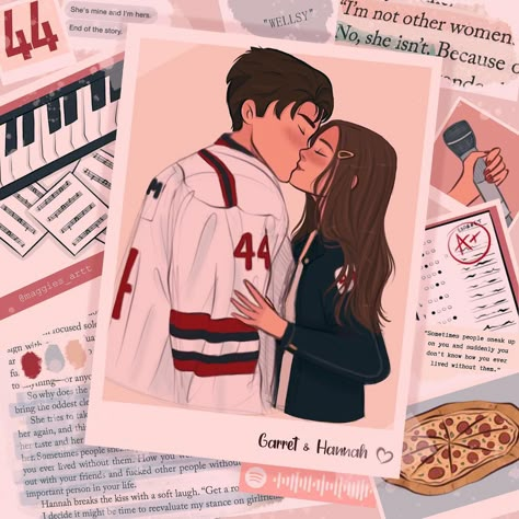 Icebreaker Fanart Book, Off Campus Fanart, Icebreaker Fanart, Hannah And Garrett, Romance Book Covers Art, Off Campus Series, Romcom Books, Book Fan Art, The Mistake