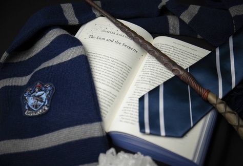 Ravenclaw Scarf Aesthetic, Raven Claw Harry Potter, Hogwarts Wand Aesthetic, Raven Law Aesthetic, Harry Potter Aesthetic Ravenclaw, Harry Potter Ravenclaw Aesthetic, Raven Claw Aesthetic, Wands Aesthetic, Dark Ravenclaw Aesthetic