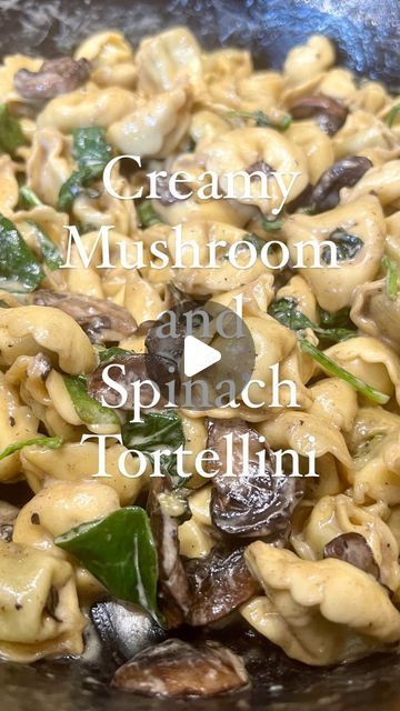 79K views · 2.3K likes | Sarah Green on Instagram: "Creamy Mushroom Tortellini with spinach is the perfect 15 minute meal.   2 packages of tortellini (about 18 oz total) 2 cups of sliced mushrooms 2 cups of fresh spinach 2 cloves of garlic, minced 1 cup of heavy cream (You can sub the cream for chicken broth if you prefer)  1/2 cup of grated Parmesan cheese Salt and pepper to taste 2 tablespoons of olive oil  *In a large pot, heat the olive oil over medium heat.  *Add the minced garlic and cook until fragrant, about 1 minute. *Add the sliced mushrooms to the pot and cook until they start to brown, about 5-7 minutes. *Pour in the heavy cream and bring to a simmer. *Add the tortellini to the pot and cook according to package instructions, stirring occasionally. *Once the tortellini is cooked Creamy Mushroom Tortellini, Tortellini With Spinach, Mushroom Tortellini, Chicken Pasta Casserole, Pan Pasta, One Pan Pasta, Spinach Tortellini, Med Diet, Tortellini Recipes