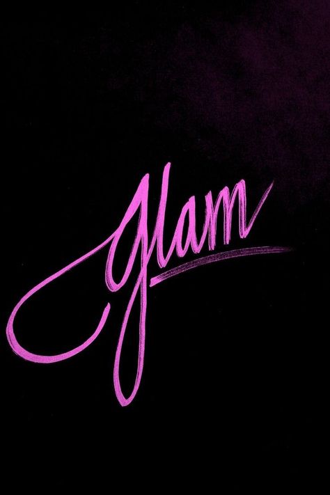 Radiant Orchid, Glam Squad, Glam Girl, Word Up, Single Words, Lettering Calligraphy, Typography Lettering, One Word, Monogram Letters