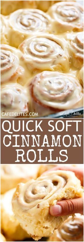 Soft Cinnamon Rolls, Quick Cinnamon Rolls, Weight Watcher Desserts, Homemade Dough, Tater Tots, Cinnamon Rolls Homemade, Cinnamon Rolls Recipe, Sweet Roll, Breakfast Treats