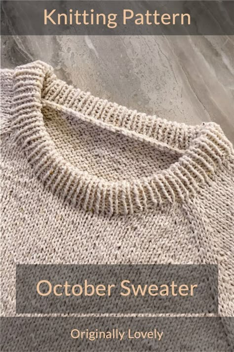 Crew Neck Knitting Pattern, Knitting Patterns Womens Sweaters, Sweatshirt Knitting Pattern, Simple Knit Jumper Pattern, Sweater Knit Patterns Free, Basic Sweater Knitting Pattern Free, Pull Over Knitting Pattern, Crew Neck Sweater Knitting Pattern, Top Down Jumper Knitting Pattern