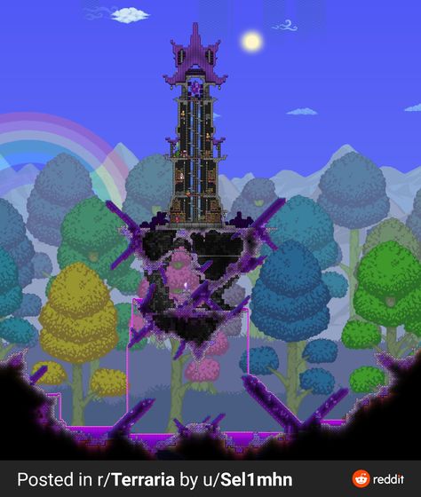 Wizard Tower, Terraria House Ideas, Terraria House Design, Terraria House, Nothing Is Impossible, Terraria, Adventure Game, Alien Logo, Terrarium