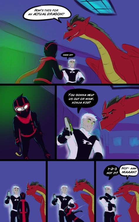 AAST 31 by PhandomMom The Secret Trio, End Of Chapter, Danny Phantom Funny, Secret Trio, Randy Cunningham Ninja Total, Disney Beast, Heroes United, Jake Long, Phantom Comics