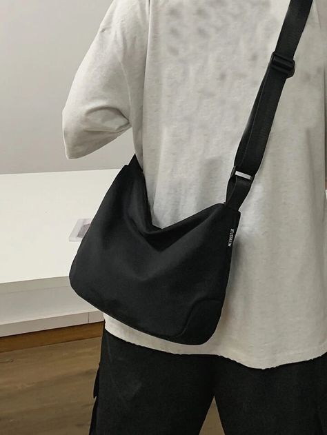 High School Students University Freshman multifunctional sling bag shoulder bag casual bag Men Minimalist Nylon Crossbody Bag, Handbag Schoolbag For Travel,College,Outdoors,Sports,Commute | SHEIN USA Casual Minimalist Outfit, Sling Bag Outfit, University Freshman, Nylon Crossbody Bag, Adjustable Bag, Novelty Bags, Side Bags, Vogue Fashion, Bird In Bag