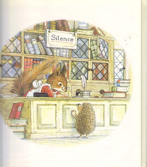 "The Foxwood Treasure" by Cynthia & Brian Paterson, Barrons, 1985 (https://www.etsy.com/listing/155906661/the-foxwood-treasure?ref=shop_home_active) Brian Paterson, Foxwood Tales, Jill Barklem, Brambly Hedge, 동화 삽화, Storybook Art, Childrens Books Illustrations, Art And Illustration, Hedgehogs